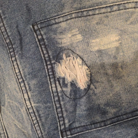 Patriotic Jean Shorts Size 38 - Picture 5 of 6